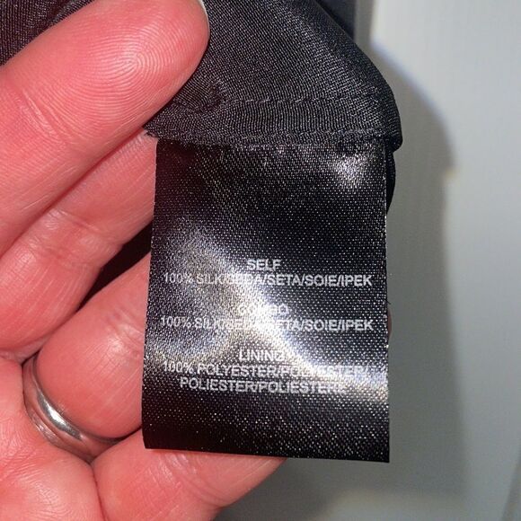 Tibi New York 100% silk Black & White Color block sleeveless dress - Picture 6 of 10